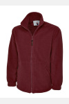 Premium Full Zip Micro Fleece Jacket von Uneek, Farbe: Maroon, Größe: S