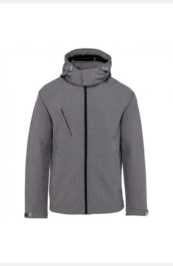 Softshell-Jacke Merlo, gerade geschnitten, Farbe: grau-meliert, Größe: XL