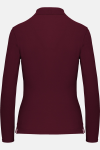 Damen Langarmpolo Tyria, tailliert geschnitten, Farbe: bordeaux, Größe: L