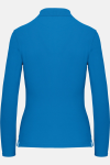 Damen Langarmpolo Tyria, tailliert geschnitten, Farbe: blau, Größe: L