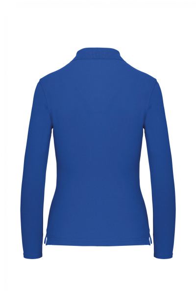 Damen Langarmpolo Tyria, tailliert geschnitten, Farbe: royal, Größe: S