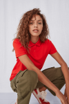 Poloshirt Tavina, tailliert geschnitten, Farbe: rot, Größe: XS