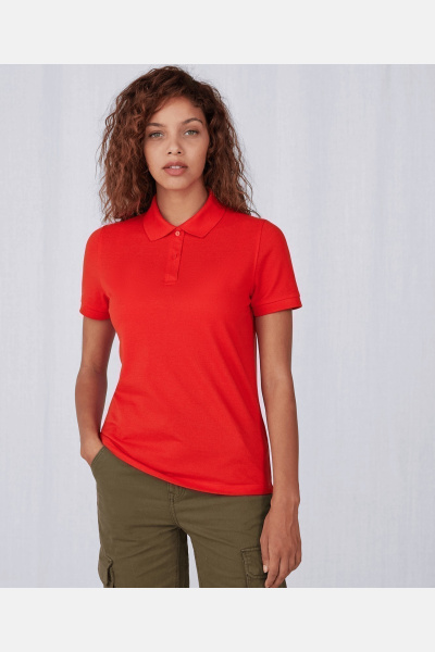 Poloshirt Tavina, tailliert geschnitten, Farbe: tomatenrot, Größe: XS