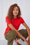 Poloshirt Tavina, tailliert geschnitten, Farbe: tomatenrot, Größe: XS