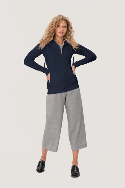 Damen-Sweatshirtjacke Bea, Farbe: dunkelblau, Größe: M