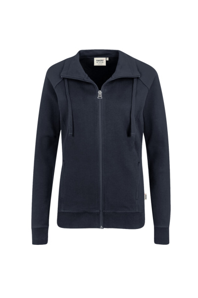 Damen-Sweatshirtjacke Bea, Farbe: dunkelblau, Größe: M