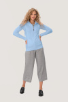 Damen-Sweatshirtjacke Bea, Farbe: hellblau, Größe: XL