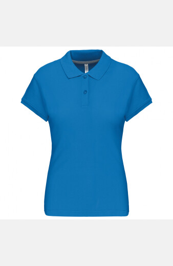 Poloshirt Anna, tailliert geschnitten, Farbe: blau, Größe: S