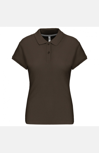 Poloshirt Anna, tailliert geschnitten, Farbe: dark khaki, Größe: S