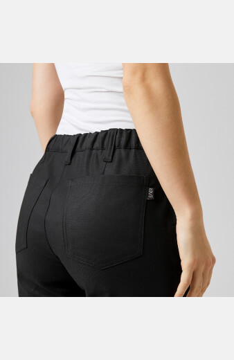 Damen-5-Pocket Stretchhose Rilena, Farbe: schwarz, Größe: 32