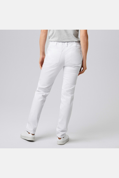 Damen-5-Pocket Hose Rilena aus Mischgewebe, Farbe: weiß, Größe: 34