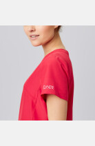 Damen Stretchkasack Liza, Schnitt: Slim-Fit, Farbe: rot, Größe: XL