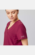 Damen Stretchkasack Liza, Schnitt: Slim-Fit, Farbe: bordeaux, Größe: L