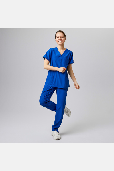 Damen Stretchkasack Liza, Schnitt: regular, Farbe: royal, Größe: S