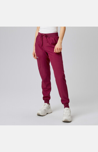 Damen-Stretchhose Liza, Schnitt: Slim-Fit, Farbe: bordeaux, Größe: S