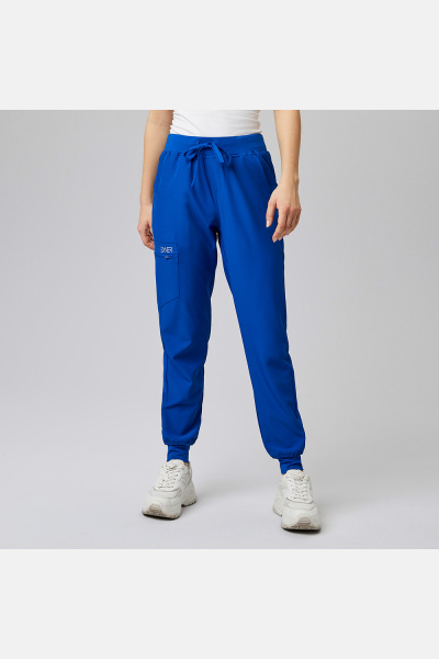 Damen-Stretchhose Liza, Schnitt: Slim-Fit, Farbe: royal, Größe: XL