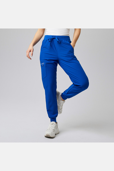 Damen-Stretchhose Liza, Schnitt: Slim-Fit, Farbe: royal, Größe: XL