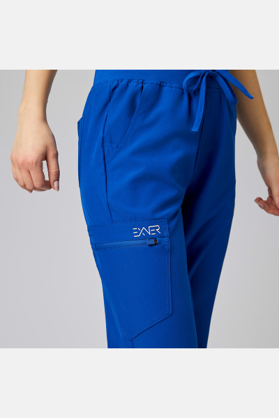 Damen-Stretchhose Liza, Schnitt: Slim-Fit, Farbe: royal, Größe: XL