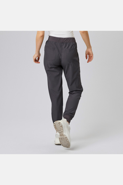 Damen-Stretchhose Liza, Schnitt: Slim-Fit, Farbe: grau, Größe: L