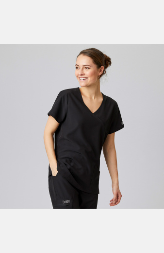 Damen Stretchkasack Liza, Schnitt: Slim-Fit, Farbe: schwarz, Größe: XL