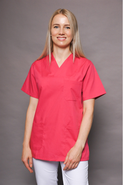 Unisex Schlupfkasack carestin, Farbe: weiß, Größe: XS