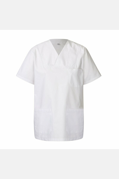 Unisex Schlupfkasack carestin, Farbe: weiß, Größe: XS