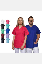 Unisex Schlupfkasack carestin, Farbe: weiß, Größe: XS