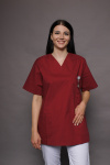 Unisex Schlupfkasack carestin, Farbe: bordeaux, Größe: 4XL