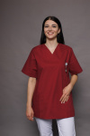 Unisex Schlupfkasack carestin, Farbe: bordeaux, Größe: 4XL