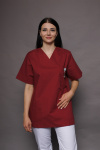 Unisex Schlupfkasack carestin, Farbe: bordeaux, Größe: 4XL