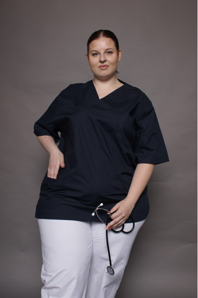 Unisex Schlupfkasack carestin, Farbe: anthrazit, Größe: 4XL