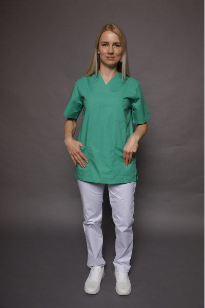 Unisex Schlupfkasack carestin, Farbe: hellgrün, Größe: XL