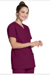 Damenkasack DKE632 von Dickies, Farbe: bordeaux, Größe: M