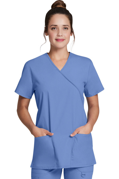 Damenkasack DKE632 von Dickies, Farbe: hellblau, Größe: S