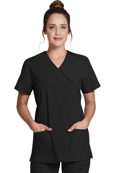 Damenkasack DKE632 von Dickies, Farbe: schwarz, Größe: XS