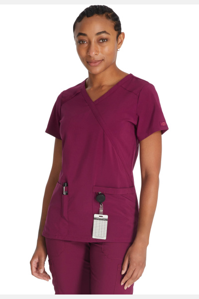 Damenkasack DKE625 von Dickies, Farbe: bordeaux, Größe: XS