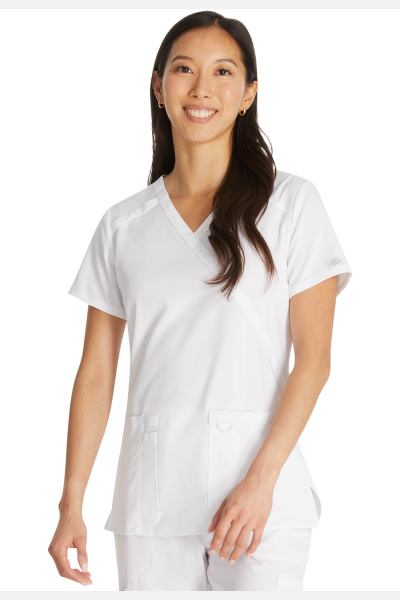 Damenkasack DKE625 von Dickies, Farbe: weiß, Größe: XXS