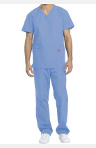 Unisex Basicset DKE520C von Dickies, Farbe: hellblau, Größe: XXS