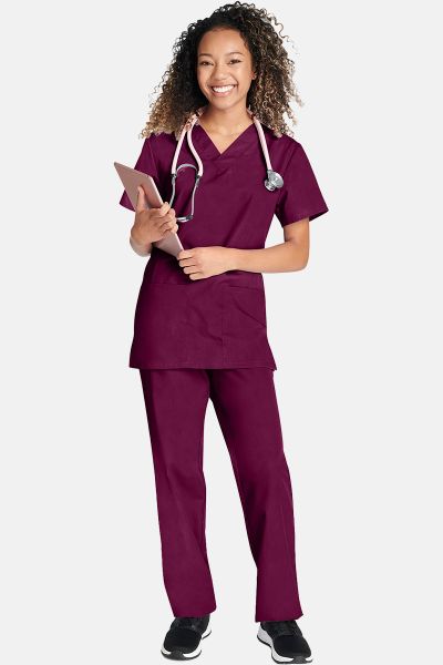 Unisex-Set WWE530c, Farbe: bordeaux, Größe: XL