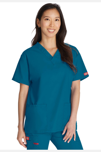 Damenkasack DKE86706 von Dickies, Farbe: karibikblau, Größe: L