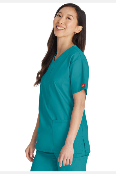 Damenkasack DKE86706 von Dickies, Farbe: türkis, Größe: XXS