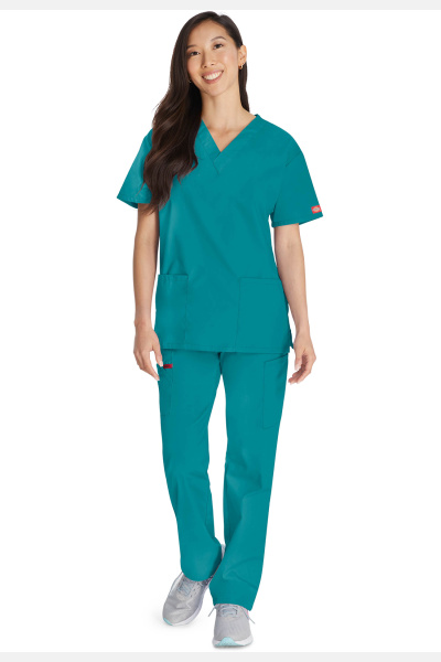 Damenkasack DKE86706 von Dickies, Farbe: türkis,...