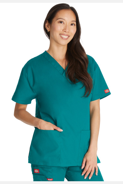 Damenkasack DKE86706 von Dickies, Farbe: dunkelgrün, Größe: M