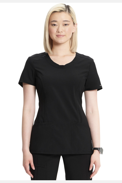 Damenkasack CKE2624A aus der Cherokee Infinity Line, Farbe: schwarz, Größe: XXS