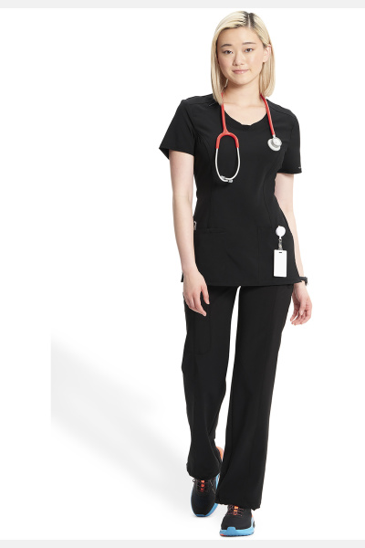 Damenkasack CKE2624A aus der Cherokee Infinity Line, Farbe: schwarz, Größe: XXS