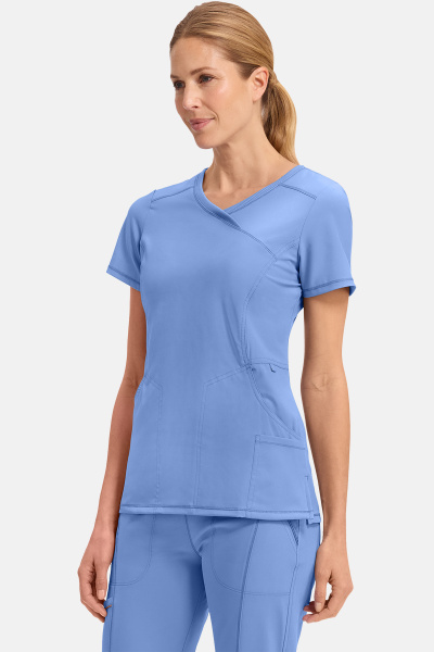 Damenkasack CKE2625A aus der Cherokee Infinity Line, Farbe: hellblau, Größe: XXS