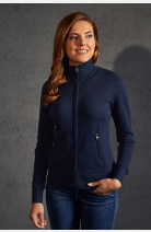 Stehkragenjacke Enisa, tailliert geschnitten, Farbe: navy, Größe: M