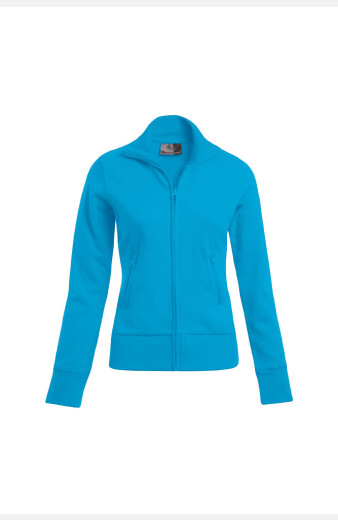 Stehkragenjacke Enisa, tailliert geschnitten, Farbe: türkis, Größe: XS