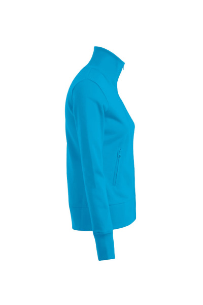 Stehkragenjacke Enisa, tailliert geschnitten, Farbe: türkis, Größe: S