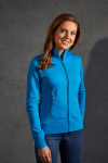 Stehkragenjacke Enisa, tailliert geschnitten, Farbe: türkis, Größe: S